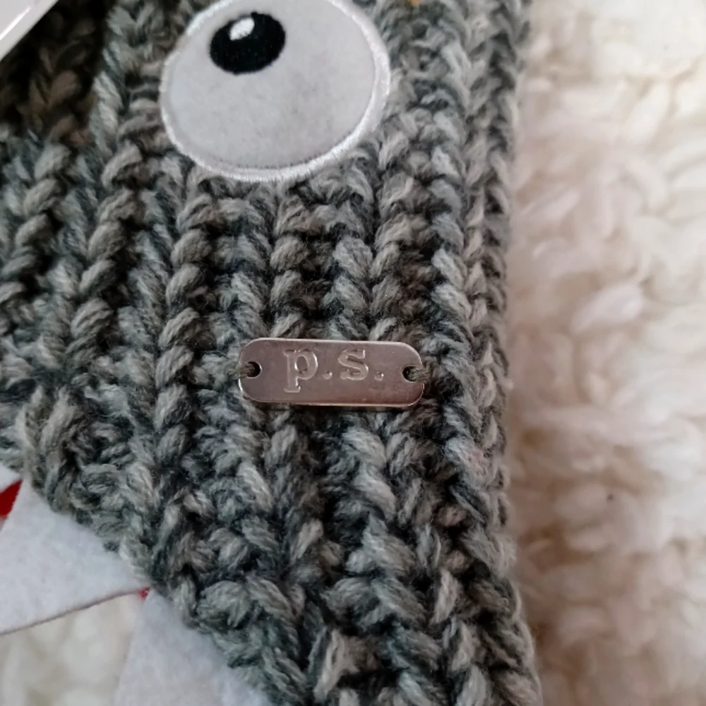 P.S. From Aeropostale Beanie with Mittens One Size  Gray